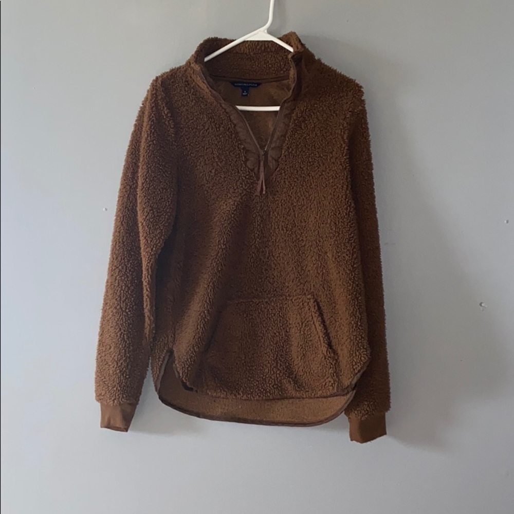 Brown Zip Up Fleece